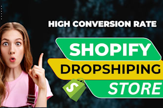 build pod shopify branded dropshipping shopify website