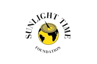 design unique sun light time logo