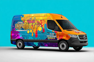 make creative vehicle wrap design for your car, truck, van