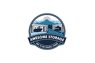 design gorgeous rv and boat storage market logo