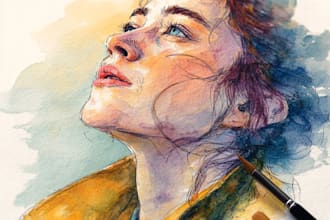 illustrate anything in watercolor style