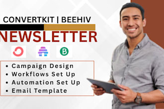 design convertkit newsletter beehiiv email campaign automation brevo email