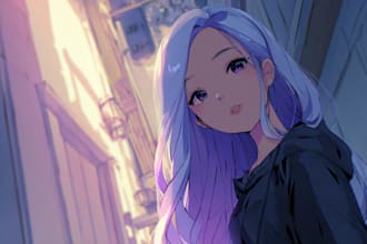 draw fantasy anime characters with weapons, magic, and armor