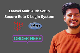 setup laravel multi auth and role permission system for your web app