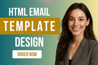 develop html email template design on klaviyo, mailerlite, stripo, brevo