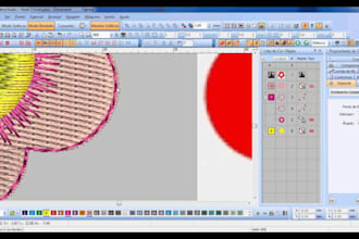 professional embroidery digitizing in wilcom e4 for emb to dst, pes, jef