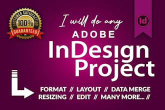 do professional book interior layout and typesetting in indesign