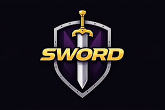 make eye catching warrior sword logo design for you with express delivery