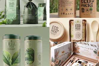 design organic food product packaging product labels pouches boxes bags bottles