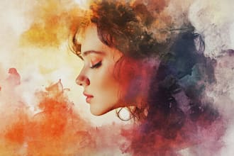 draw watercolor illustration and watercolor art