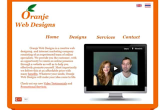work for 20 minutes on Designing and Creating a single web page/site