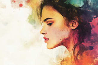 make hand painted watercolor illustration