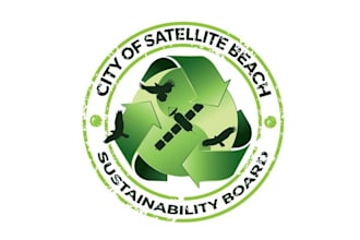 design satellite beach sustainability board logo