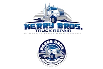 design amazing truck repair logo