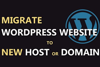 move, transfer, migrate wordpress website to new host