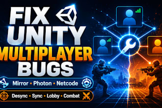 build and fix unity multiplayer mirror, photon, netcode