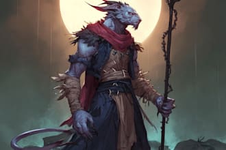 draw your dnd or original character art