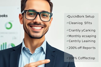 do professional quickbooks setup, cleanup, and bookkeeping in quickbooks online