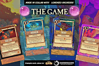 design and illustrate custom playing cards or card games