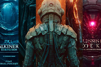design fantasy, sci fi, horror, and dystopian book cover art