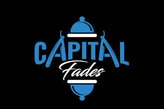 do modern premium barbershop, salon logo