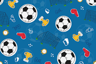design cute and trendy seamless patterns for kids and baby products