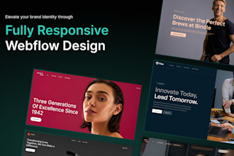 design, redesign, or develop webflow website