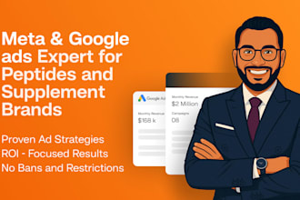 run google and meta ads for peptides and supplement brands