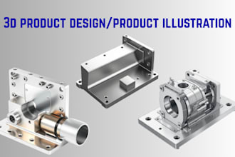 do 3d sheet metal, 3d product illustration, 2d technical drawings in solid works