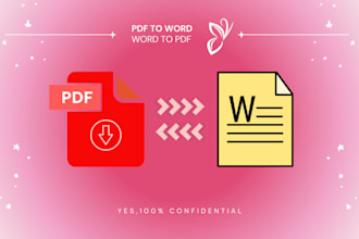 convert PDF to word or word to PDF with accuracy