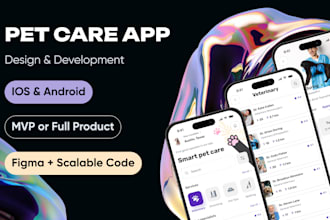 develop pet sitting mobile app dog walking caretaker grooming vet care booking
