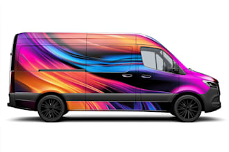 make creative vehicle wrap design for your car, truck, van