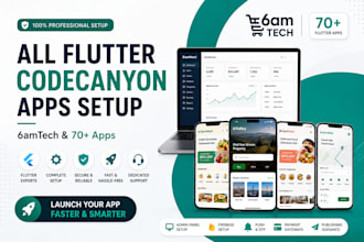 setup 6ammart 6valley eclassify stackfood demandium or other flutter apps on cc