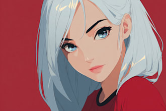 create anime fantasy character art for stories or games