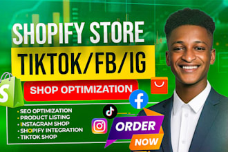 tiktok shop, instagram shop, and facebook shop marketing with product sync