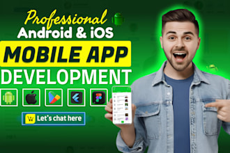 do android and ios mobile app development, flutter developer hybrid app creation