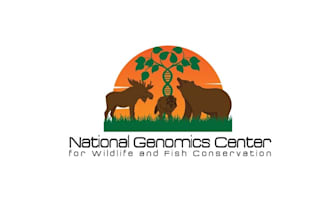 create a wildlife perfect logo for a conservation genomics