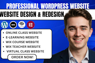 build wix tutor website booking author online class  student portal website