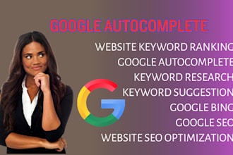 do google autocomplete and bing autosuggestion for website ranking