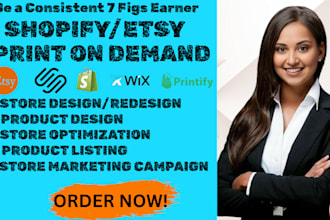 boost shopify store sales marketing etsy pod shop promotion store funnel setup