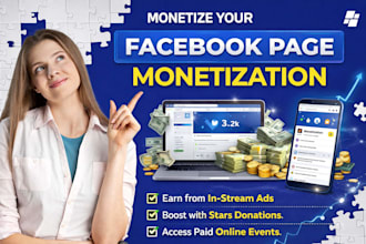 do facebook business page create and setup and page monetization