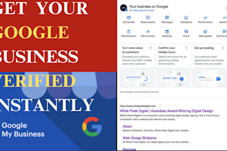 instantly setup verified google my business profile listing, gmb seo optimi