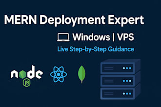 guide you live to deploy your mern project on windows or vps