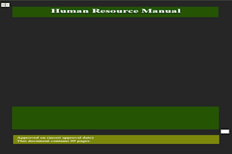 prepare organisation policy manuals of different departments