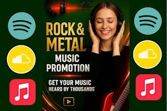do music promotion spotify playlist promotion click farming and rock metal songs