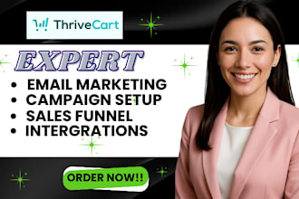 setup thrivecart email marketing campaigns automation lead segmentation klaviyo