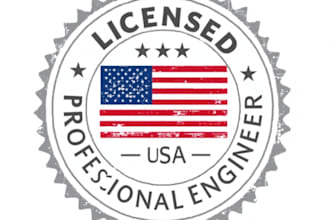 do USA licensed pe stamp for your engineering plans