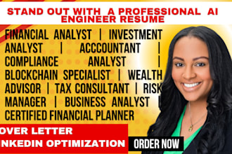 write an ats optimized fintech and investment analyst resume to get hired