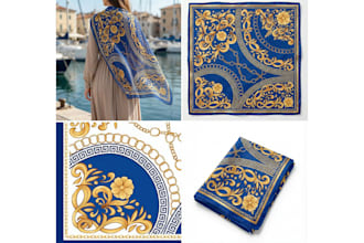 design custom beautiful scarf and hijab textile print patterns