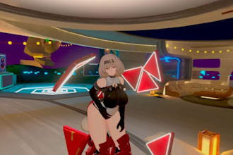 custom vrchat or 3d vtuber model furry avatar fursona model booth avatar vrc avi